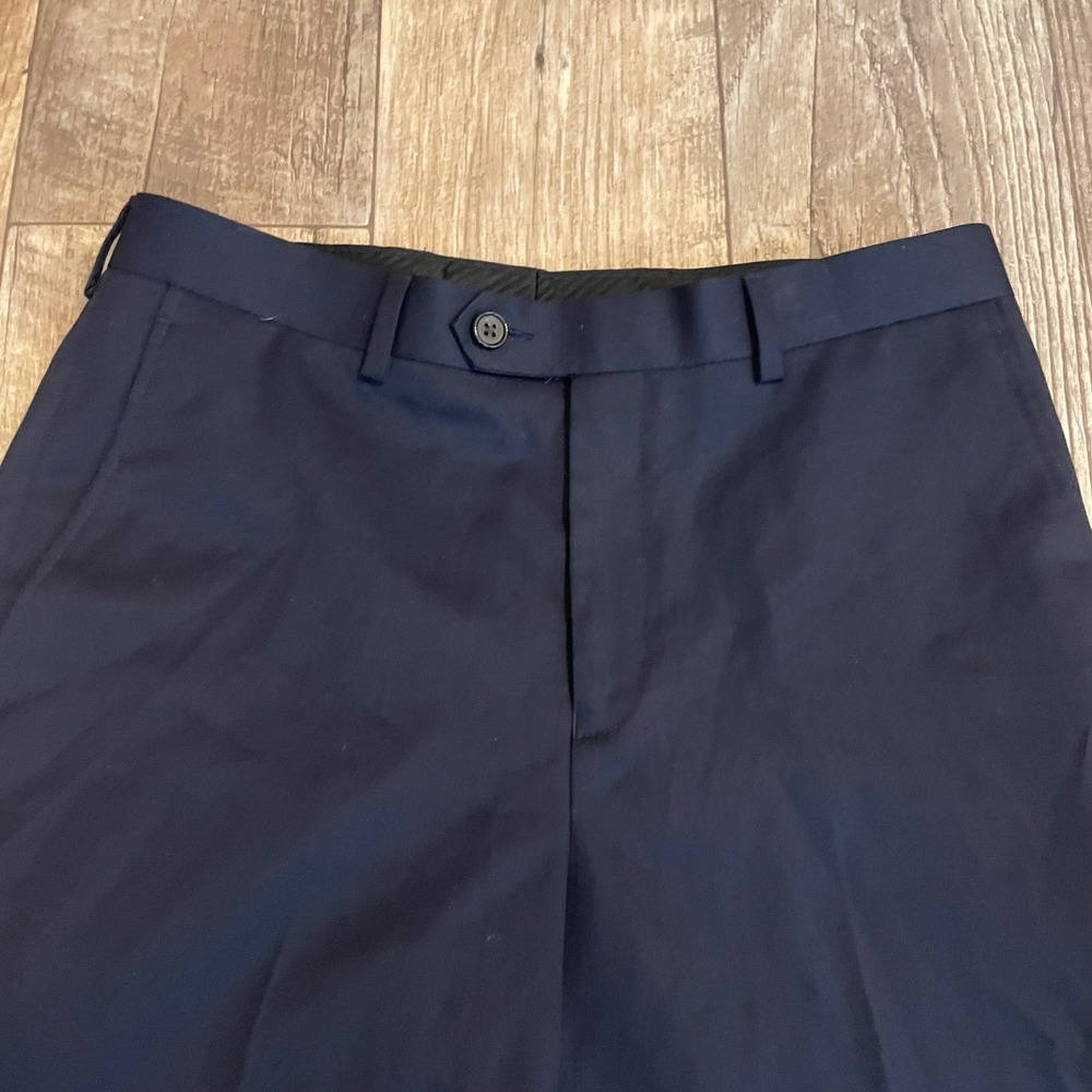 Lauren Ralph Lauren Boys Navy Blue Dress Pants Trousers Size 18R 29W Flat Front